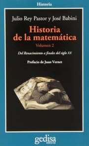 Tapa de Historia de la matemática. Volumen 2