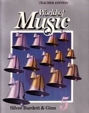 Tapa de World of Music 5 Teacher Edition Silver Burdett & Ginn