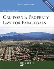 Tapa de California property law for paralegals