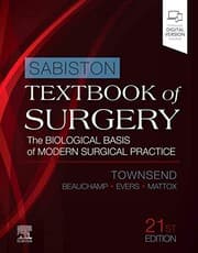 Tapa de Sabiston Textbook of Surgery