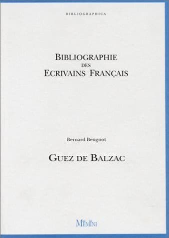 Tapa de Guez de Balzac