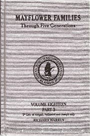 Tapa de Mayflower Families Through Five Generations (Vol. 18, Pt. 3 Richard Warren) Fifth Generation Descendants of Abigail 2, Nathaniel 2, and Joseph 2