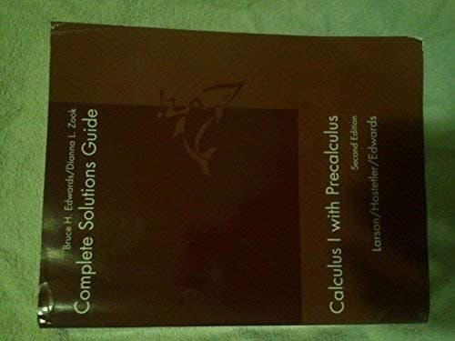 Tapa de Complete Solutions Guide for Calculus I with Precalculus, 9780618568086, 0618568085, 2006
