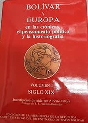 Tapa de Bolívar y Europa en las crónicas, el pensamiento político y la historiografía