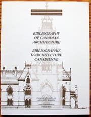 Tapa de Bibliography of Canadian architecture =