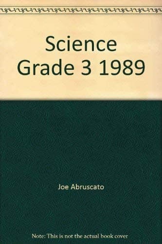 Tapa de Science, Grade 3, 1989