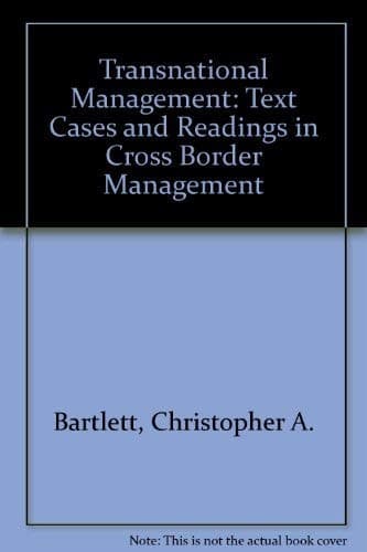 Tapa de Transnational Management