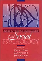 Tapa de Sociological perspectives on social psychology