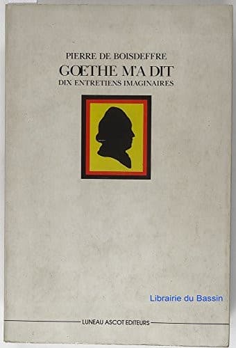 Tapa de Goethe m'a dit