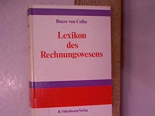 Tapa de Lexikon des Rechnungswesens