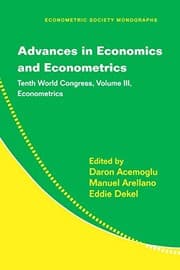 Tapa de Advances in Economics and Econometrics