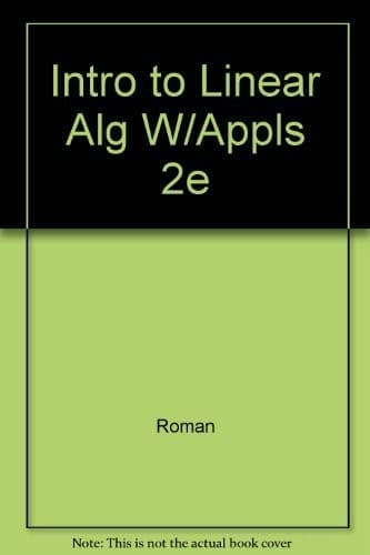 Tapa de An introduction to linear algebra with applications