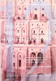 Tapa de LÍRICA MEDIEVAL ALEMANA CON VOZ FEMENINA . Anónimo