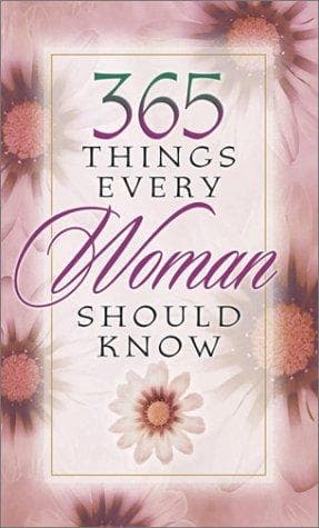Tapa de 365 things every woman should know