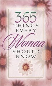 Tapa de 365 things every woman should know