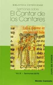 Tapa de Sermones sobre el Cantar de los cantares III