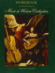 Tapa de Workbook for Wright/Simms’ Music in Western Civilization