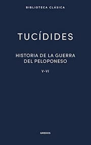 Tapa de Historia de la guerra del Peloponeso. Libros V-VI