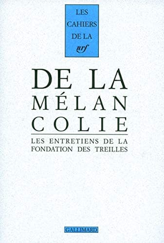 Tapa de De la mélancolie