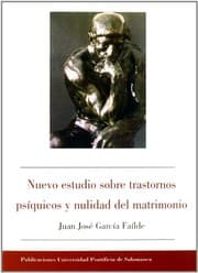 Tapa de Nuevo estudio sobre transtornos psíquicos y nulidad del matrimonio