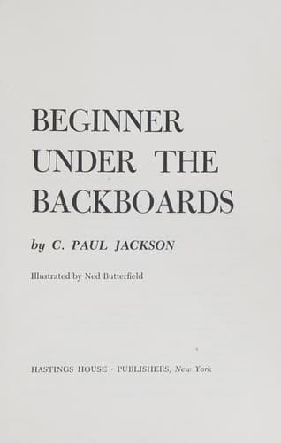 Tapa de Beginner under the backboards