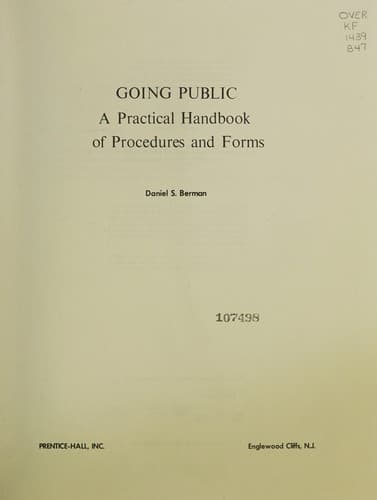 Tapa de Going public