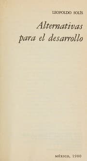 Tapa de Alternativas para el desarrollo