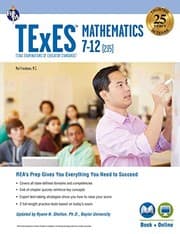 Tapa de TExES Mathematics 7-12 (235) Book + Online