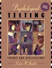Tapa de Psychological testing