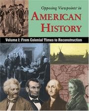 Tapa de Opposing Viewpoints in American History