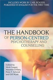 Tapa de HANDBOOK OF PERSON-CENTRED PSYCHOTHERAPY AND COUNSELLING; ED. BY MICK COOPER