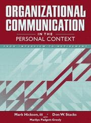 Tapa de Organizational communication in the personal context