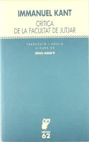 Tapa de Crítica de la facultat de jutjar