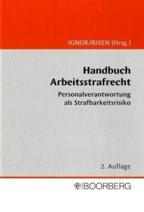 Tapa de Handbuch Arbeitsstrafrecht