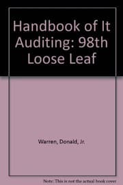 Tapa de Handbook of IT auditing
