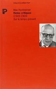 Tapa de Notes critiques, 1949-1969