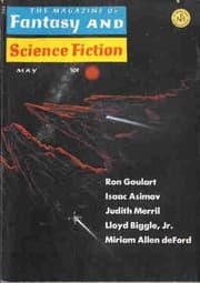 Tapa de The Magazine of Fantasy and Science Fiction, May 1966 (Volume 30, No. 5)