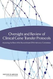 Tapa de Oversight and Review of Clinical Gene Transfer Protocols
