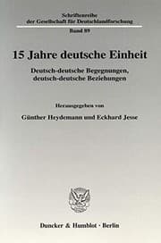 Tapa de 15 Jahre deutsche Einheit