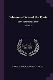 Tapa de Johnson's Lives of the Poets
