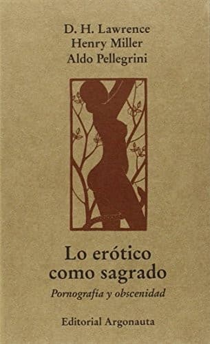 Tapa de Lo erotico como sagrado