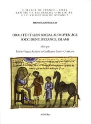 Tapa de Oralité et lien social au moyen âge