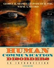 Tapa de Human communication disorders