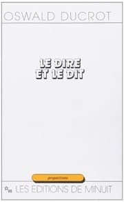 Tapa de Le dire et le dit