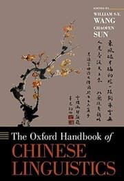 Tapa de Oxford Handbook of Chinese Linguistics
