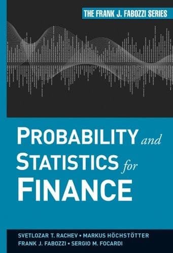 Tapa de Probability and statistics for finance