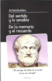Tapa de Del sentido y lo sensible y de la memoria y el recuerdo