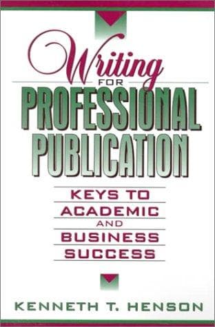 Tapa de Writing for Professional Publication