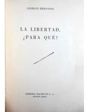 Tapa de La libertad, ¿para qué?
