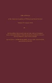 Tapa de Developing the Basis for the Secure and Accessible Use of Data for High Impact Program Management, Policy Development, and Scholarship
